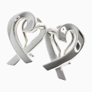 Aretes Loving Heart de plata de Tiffany & Co.. Juego de 2
