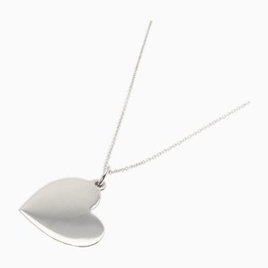 Collar con placa en forma de corazón de plata de Tiffany & Co.