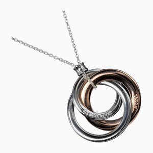 Interlocking Circle 3-Strand Halskette in Silber von Tiffany & Co.