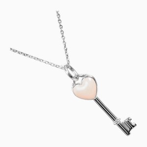 Collar con llave en forma de corazón de plata de Tiffany & Co.