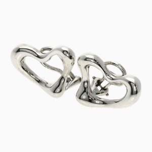 Orecchini a cuore aperto in argento di Tiffany & Co., set di 2