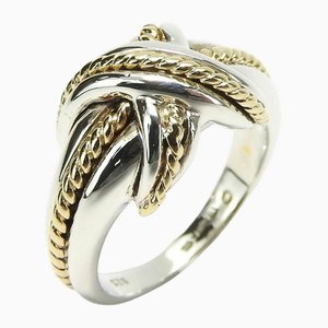 Signature Ring aus Silber & Gold von Tiffany & Co.