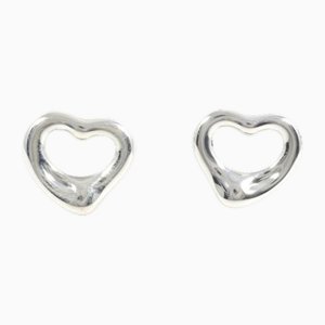 Orecchini in argento a cuore aperto di Tiffany & Co., set di 2