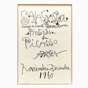 Original Picasso Lithographie von Pablo Picasso, 1960
