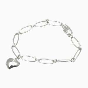 Bracciale con ciondolo a forma di cuore in argento di Tiffany & Co.