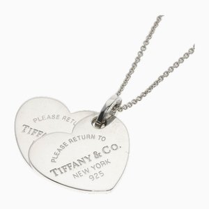 Return Toe Double Heart Necklace in Silver from Tiffany & Co.