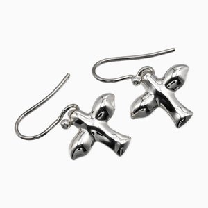 Bird Cross Earrings in Silver from Tiffany & Co.