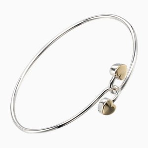 Double Heart Bracelet Bangle in Silver from Tiffany & Co.