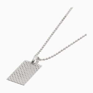 Quadratische Halskette mit Platte aus Silber von Tiffany & Co.