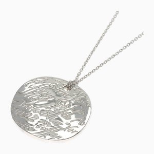 Notes Round Ginza Necklace in Silver from Tiffany & Co.