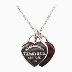Metal Return to Double Heart Tag Pendant from Tiffany & Co.