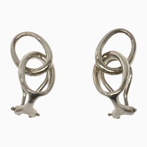 Silberne Doppelohrringe von Tiffany & Co., 2 . Set