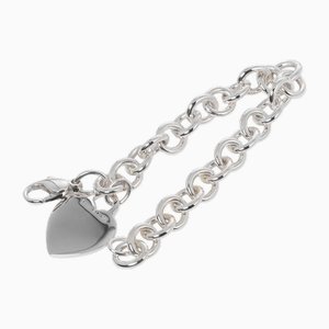 Bracciale con targhetta a forma di cuore in argento di Tiffany & Co.