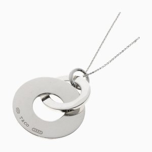 TIFFANY Double Circle Large Necklace Silver Women's &Co.