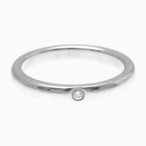Elsa Peretti Stapelbarer Diamant & Platin Ring von Tiffany & Co.