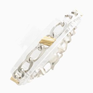 Bracelet en argent TIFFANY K18YG Poids total env. 10.5g 18.5cm Emballage de Bijoux Gratuit