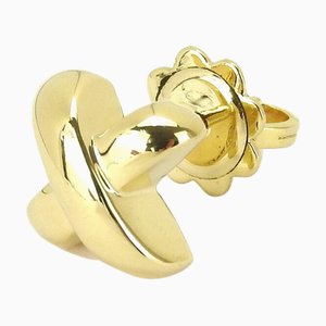 Tiffany Earrings Signature One Ear Only 1P 750 K18 Approx. 3.2G Yellow Gold Women's ＆Co. Jewelry Accessories Pierced Earrings, Set of 2