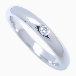 Stapelbarer Diamant & Platin Ring von Tiffany & Co.
