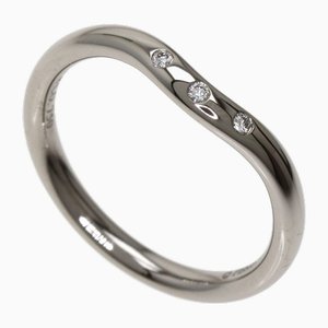 Curved Band Diamond Ring in White Gold from Tiffany & Co.