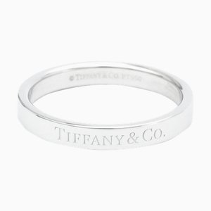 TIFFANY Flacher Bandring 23776316 Platin Mode Diamant Bandring Karat/0,07