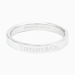TIFFANY Flat Band Ring 23776316 Platinum Fashion Diamond Band Ring Carat/0.07