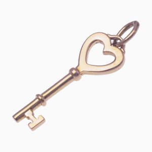 TIFFANY Heart Key Oro rosa [18K] Sin piedra Collar con colgante de moda para hombres y mujeres [Oro rosa]