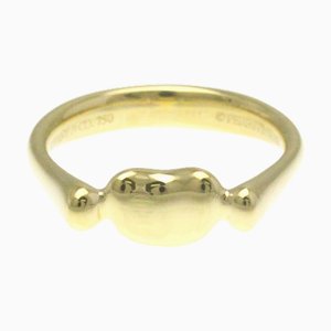 TIFFANY Bean Gelbgold [18K] Fashion No Stone Band Ring Gold