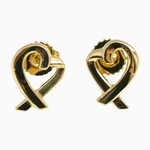 Yellow Gold Loving Heart Earrings from Tiffany & Co., Set of 2