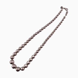 TIFFANY&Co. Hardware Ball Necklace 925 28.4g Silver Women's