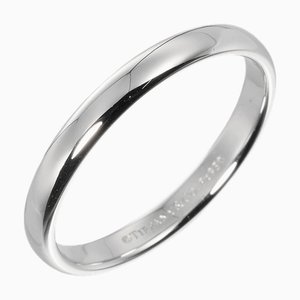 TIFFANY Forever Wedding Ring Size 19.5 Classic Band 3mm Model 5.19g Pt950 Platinum