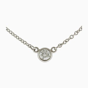 Visor Yard Necklace in Platinum & Diamond from Tiffany & Co.