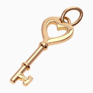 Heart Key Pendant Top in Pink Gold from Tiffany & Co.
