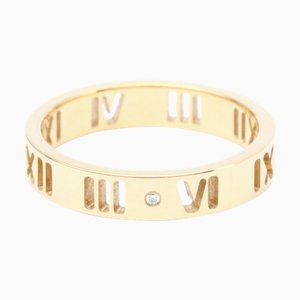 TIFFANY Atlas Ring mit Diamanten in Roségold [18K] Modischer Diamant-Band-Ring in Roségold