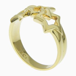 Triple Star K18 Yellow Gold Ring from Tiffany & Co.
