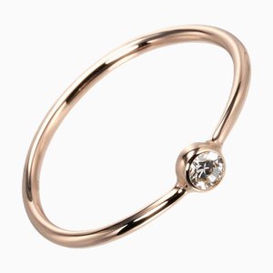 TIFFANY Wave Einreihiger Ring Nr. 8 K18 PG Roségold Diamant &Co.