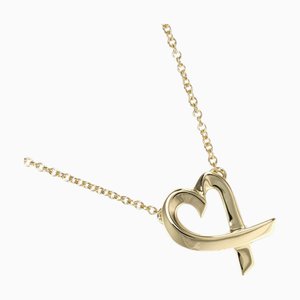 TIFFANY&Co. Loving Heart Necklace K18 YG Yellow Gold Approx. 2.72g I112223142