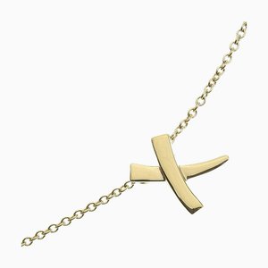 TIFFANY&Co. Kiss Necklace Paloma Picasso K18 Yellow Gold Approx. 2.1g Women's I220823096