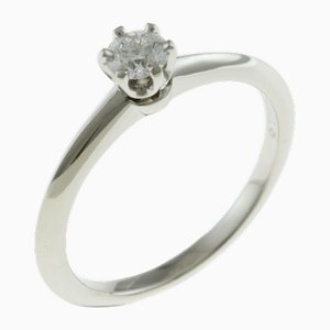 Solitaire Ring aus Platin & Diamant von Tiffany & Co.