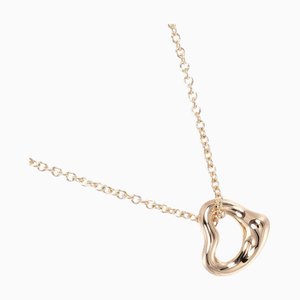 TIFFANY&Co. Open Heart 7mm Necklace K18 PG Pink Gold Approx. 1.55g I112223147