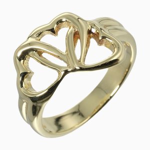 TIFFANY&Co. Triple Heart No. 11 Anello 4.71g K18YG oro giallo