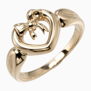 Heart Ribbon Ring in Yellow Gold from Tiffany & Co.