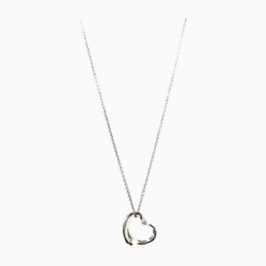 Open Heart Pendant in Diamond and Sterling Silver from Tiffany & Co.