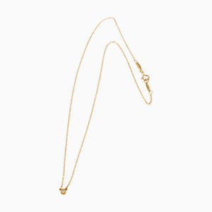 TIFFANY & Co. K18PG Necklace By The Yard Diamond Single Gold Ladies 18K K18 Pink