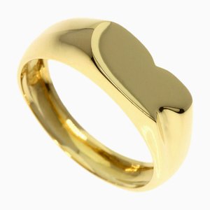 TIFFANY~ Anello a cuore pieno K18 in oro giallo da donna &Co.