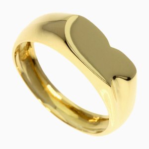 TIFFANY~ Full Heart Ring K18 Yellow Gold Women's &Co.