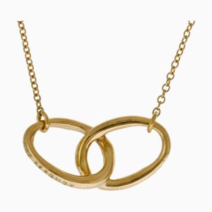 TIFFANY Double Loop Necklace 18K Yellow Gold Women's &Co.