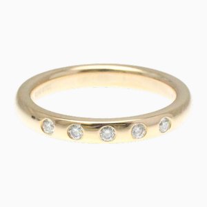 Stacking Band Diamond Elsa Peretti Pink Gold Ring from Tiffany & Co.