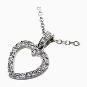 TIFFANY Platinum 950 Diamond Women's Necklace [Silver]