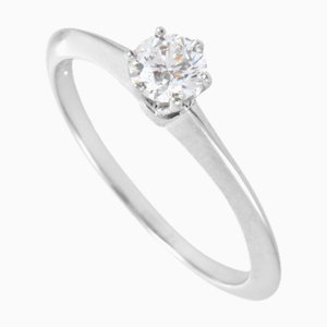 TIFFANY&Co Diamond 0.25ct Solitaire Ring Pt950 #10