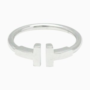 TIFFANY T Wire Ring White Gold [18K] Fashion No Stone Band Ring Silver